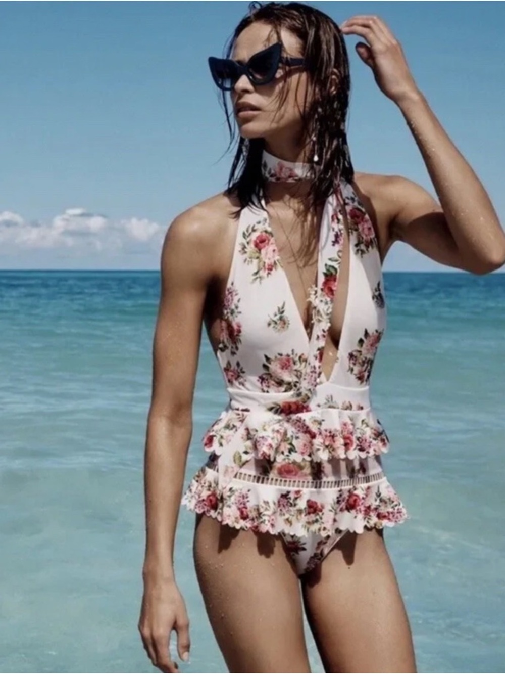 ZIMMERMANN Honour Halter Tie One Piece Swimsuit - Picture 11 of 17